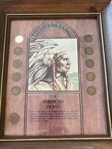 Framed Indian Head Cents