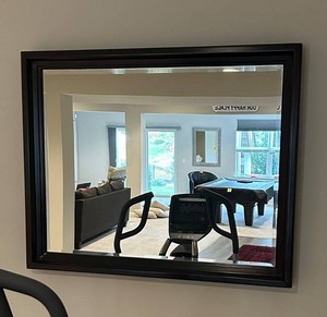 LLR - Wall Mirror - Dark Wood-Style Frame