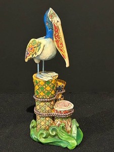 LLR - 2004 Jim Shore Heartwood Creek Seaside Sentinel Pelican Figurine