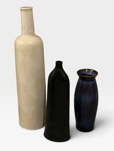 LLS - Vase Set - Pier 1 & Assorted Ceramic Vases (Lot of 3)