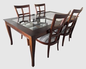 DR - Contemporary Dining Room Table with 4 Chairs