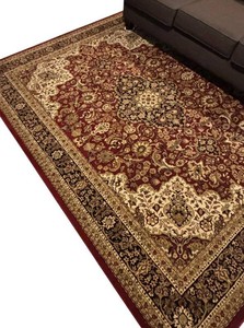 LLR - Traditional Persian-Style Floral Medallion Area Rug