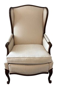 LLBR - Vintage Upholstered Wingback Reclining Chair