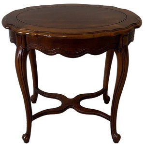LLBR - Vintage Oval Wood Accent Table