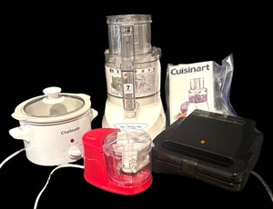 LLR - Chefmate Crockpot, Cuisinart Food Processor, Salton Waffle Maker and More