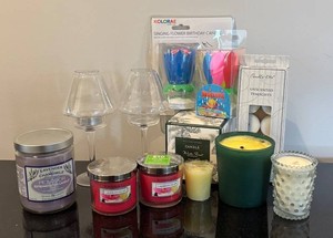 O - Collection of Candles & Candle Holders