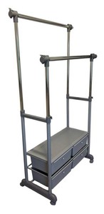 BR - Clothing Rack Garment Organizer With 4 Drawers