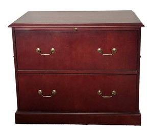 O - Vintage Wood File Cabinet