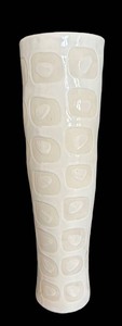 O - Sorbet Raised Geometric Designed Ceramic Vase