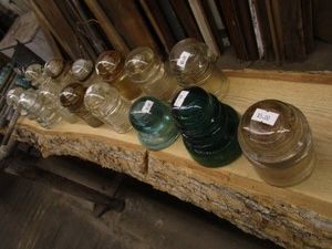 Glass Insulators with Pegs