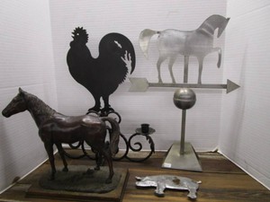 Primitive Weathervane Items, Horse Statue