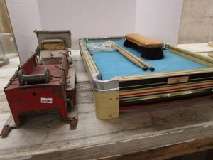Gotham Table Pool, Toy Truck, Fire Wagon
