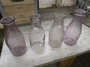 Antique Quart Milk Bottles