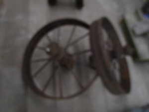 Pair Steel Wheels