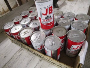 JB Owatonna Beer Cans, Empty