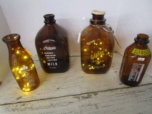 Amber Dairy Bottles