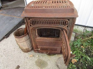 Moores Wood Burning Stove, Nail Keg