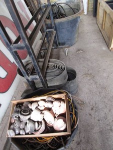 Poly Stock Tank, Hose, Metal Cart, Belting Insulators, Wire