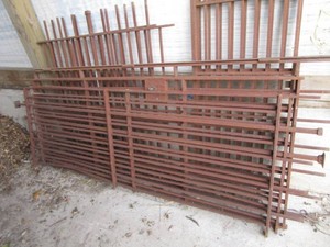 Antique Metal Surround For Bank Teller Station