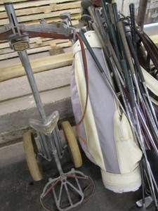 Golf Club, 2 Bags, Cart