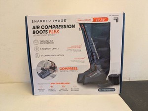 NEW SHARPER IMAGE AIR COMPRESSION BOOTS FLEX SM