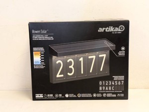 NEW ARTIKA BOWEN SOLAR LED ADDRESS WALL LIGHT