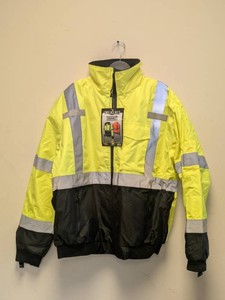 NEW RADWEAR TWO-IN-ONE BOMBER JACKET YELLOW SIZE LARGE