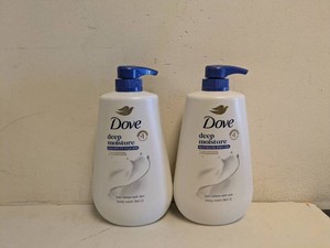 (2) NEW DOVE DEEP MOISTURE BODY WASH