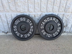 (2) NEW STANDARD 10LBS. WEIGHTS