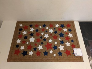 NEW MOHAWK HOME FAUX COIR DOORMAT STARRY FIELD