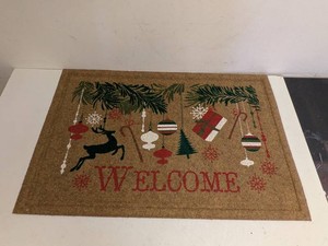 WELCOME ENTRY HOLIDAY MAT