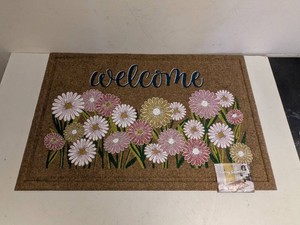 NEW MOHAWK HOME SPRING COLLECTION WELCOME FLORAL MAT