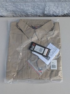 NEW 5.11 TACTICAL PRO MENS SHIRT KHAKI SIZE LARGE