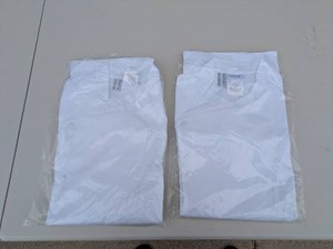 (2) NEW BRAGARD CHEF COAT SIZE 40 WHITE