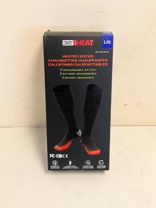 32 DEGREE HEAT RECHARGEABLE HEATED SOCKS LARGE