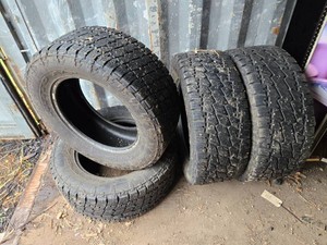 Set of 4 Used Nitto Terra Grappler Tires 35x12.50R20LT 12PR