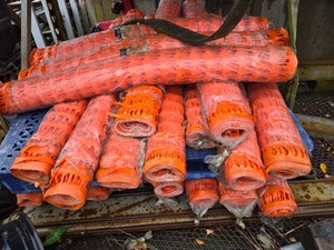 Lot of 2 Rolls of 48 x 100 Orange Snow Fence - 2 Rolls Only