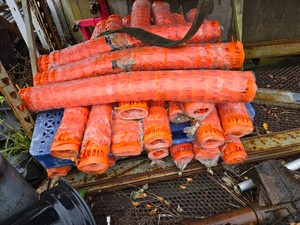 Lot of 2 Rolls of 48 x 100 Orange Snow Fence - 2 Rolls Only