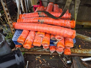 Lot of 2 Rolls of 48 x 100 Orange Snow Fence - 2 Rolls Only