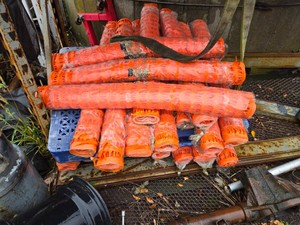 Lot of 2 Rolls of 48 x 100 Orange Snow Fence - 2 Rolls Only