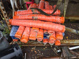 Lot of 2 Rolls of 48 x 100 Orange Snow Fence - 2 Rolls Only
