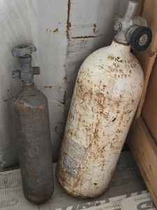 Older Sherwood and USDivers Scuba Tanks