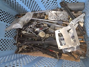 Lot of Mechanical Parts including, Coil Bracket, Brackets, Springs, Levers, and Miscellaneous Components