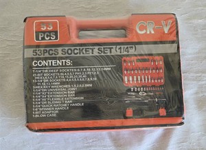New 53 piece 14 Socket set.  Lifetime warranty.