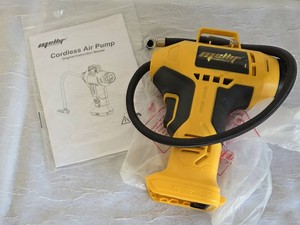 Like New. Mellif Cordless Tire Inflator - Uses DeWalt 20 V Batteries. In Box.  Pre-owned.