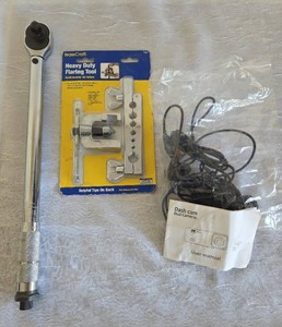 Heavy Duty Flaring Tool and BK Dual Dash Camera (ForwardBackup), 12 Torque Wrench