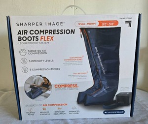 Sharper Image Air Compression Boots Flex Leg Recovery System - sealed in box - previously owned.