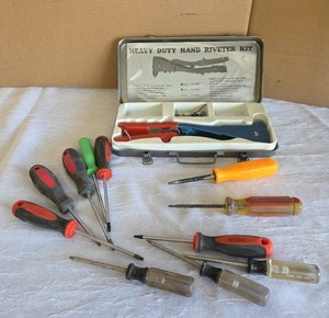 Heavy Duty Hand Riveter Kit and 11 Misc. Torx Screwdriver