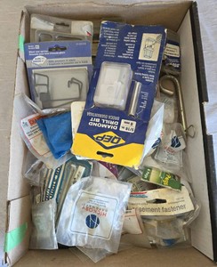 Misc. Hardware Lot. Screws, hinges, springs, etc.  See pictures