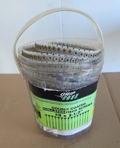 Double Coated Collated Deck Screws 2 12.  Galvanized Iron Floor Flange Fittings 34